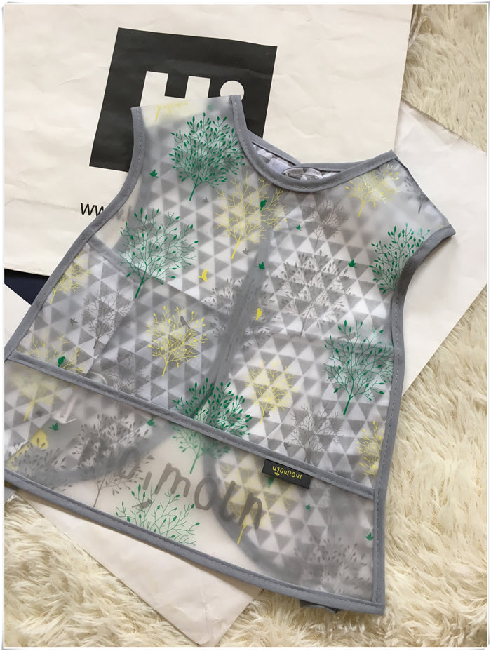 Baby Eating Waterproof Sleeveless Bib Gown