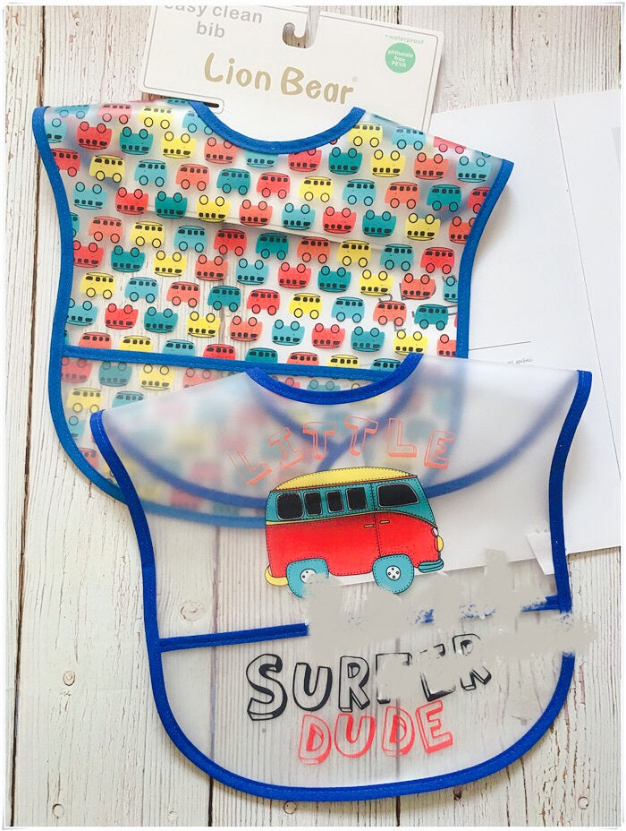 Baby Eating Waterproof Sleeveless Bib Gown