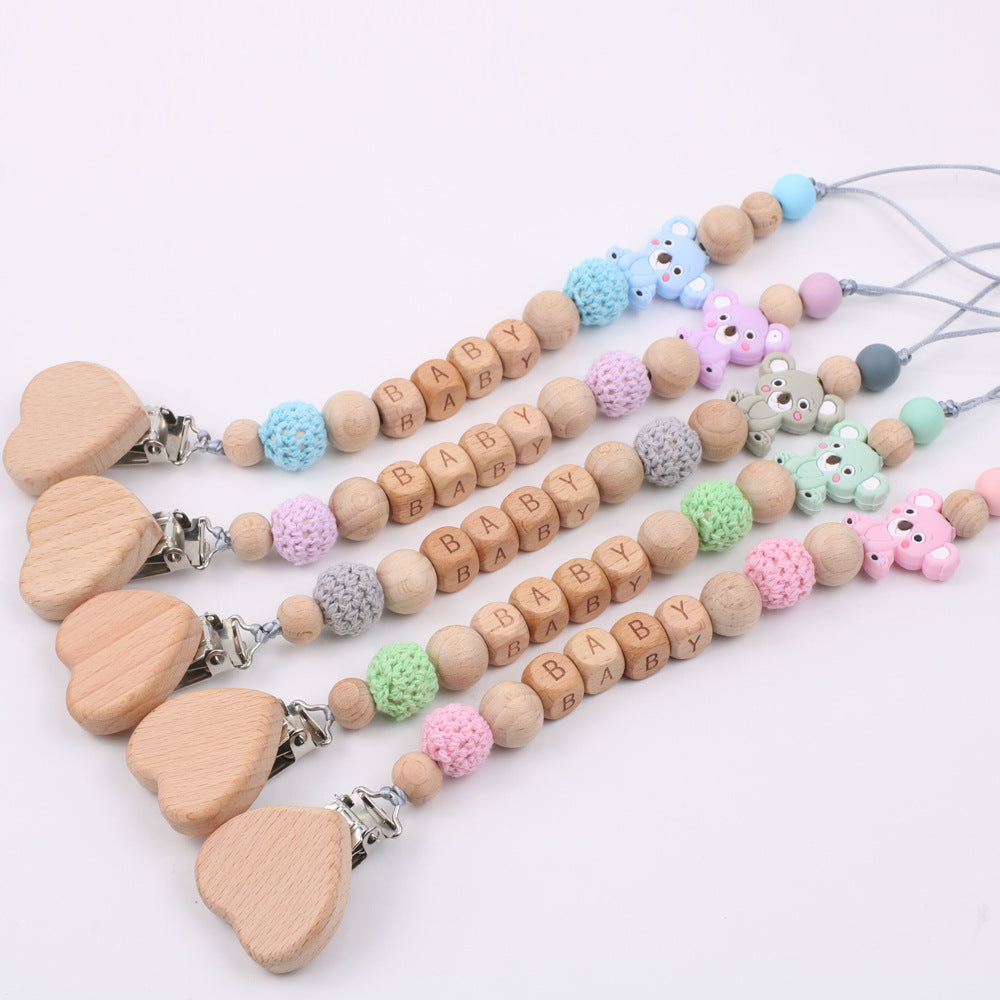 Baby Wood Chain | Baby Wood Chain Clip | Tiny &amp; Trending