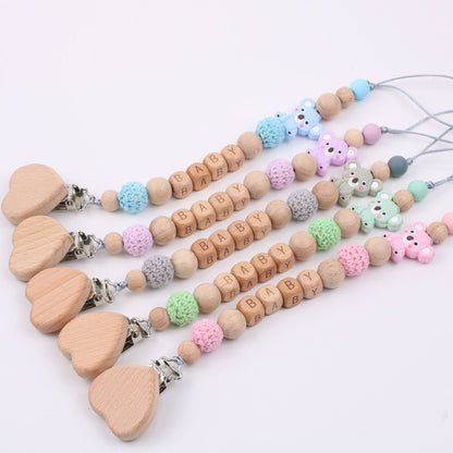 Baby Wood Chain | Baby Wood Chain Clip | Tiny &amp; Trending