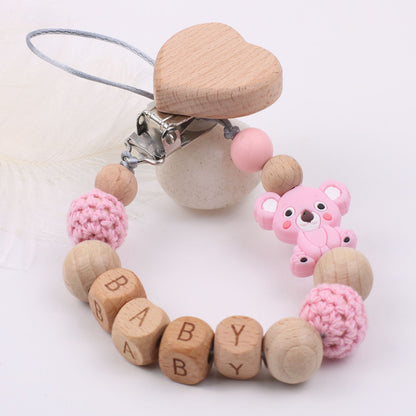 Baby Wood Chain | Baby Wood Chain Clip | Tiny &amp; Trending