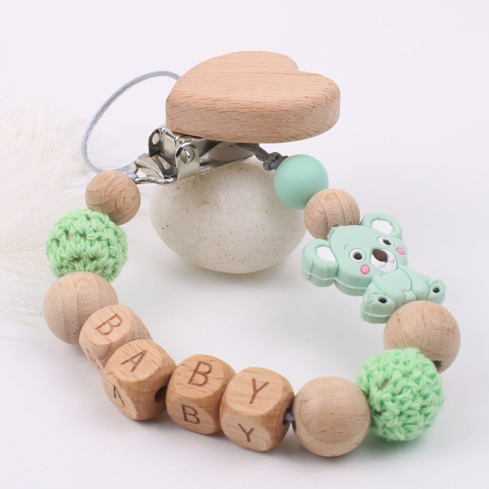 Baby Wood Chain | Baby Wood Chain Clip | Tiny &amp; Trending